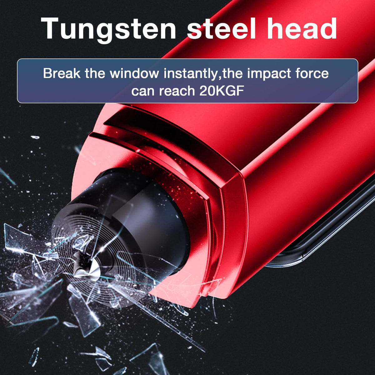 MOTORBUDDY Car Window Breaker Seatbelt Cutter and Emergency Glass Breaker
