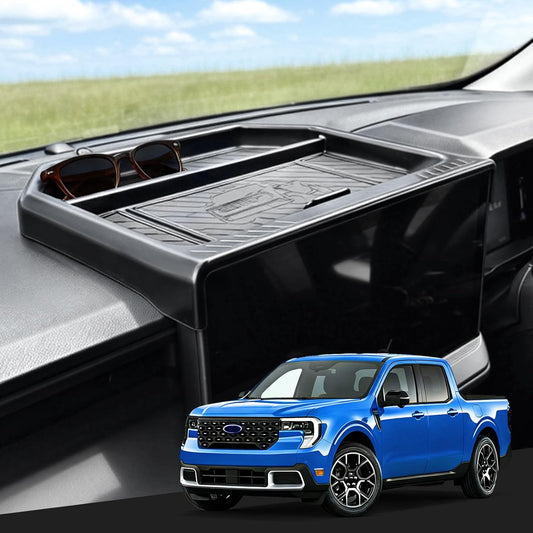 Dashboard Storage Tray Dash Organizer for Ford Maverick 2026 2025,Screen Dash Center Console Tray for Maverick Interior Accessories,Anti-Slip Dash Hidden Panel Behind Screen