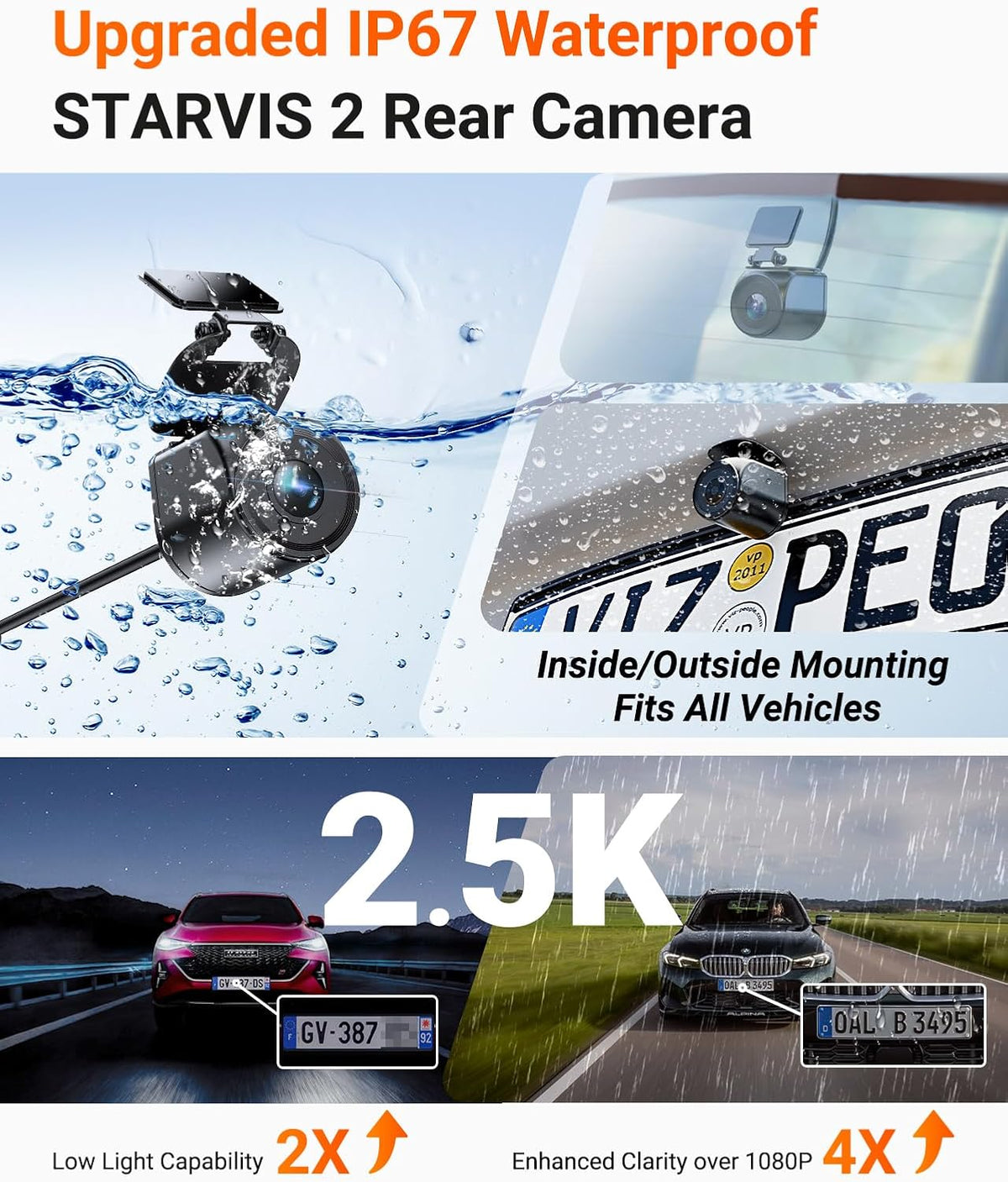 [Bundle-2 Items: Vantrue N4 Pro S 4K 3CH & Hardwire Kit] STARVIS 2, 4K+1080P+2.5K Front Inside Rear Dash Camera, Night Vision, 24Hrs Parking Mode, GPS, Wi-Fi Dash Cam
