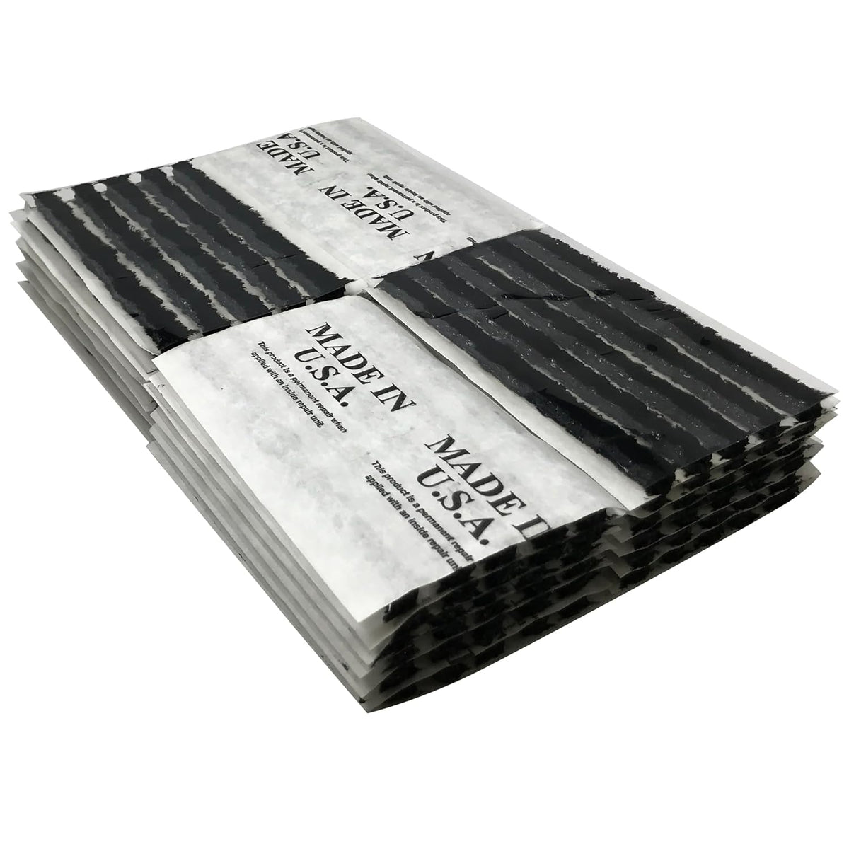 120 Insert Black 4" Tire Repair Strings - Self Vulcanizing Tire Plug String Inserts - Made in USA