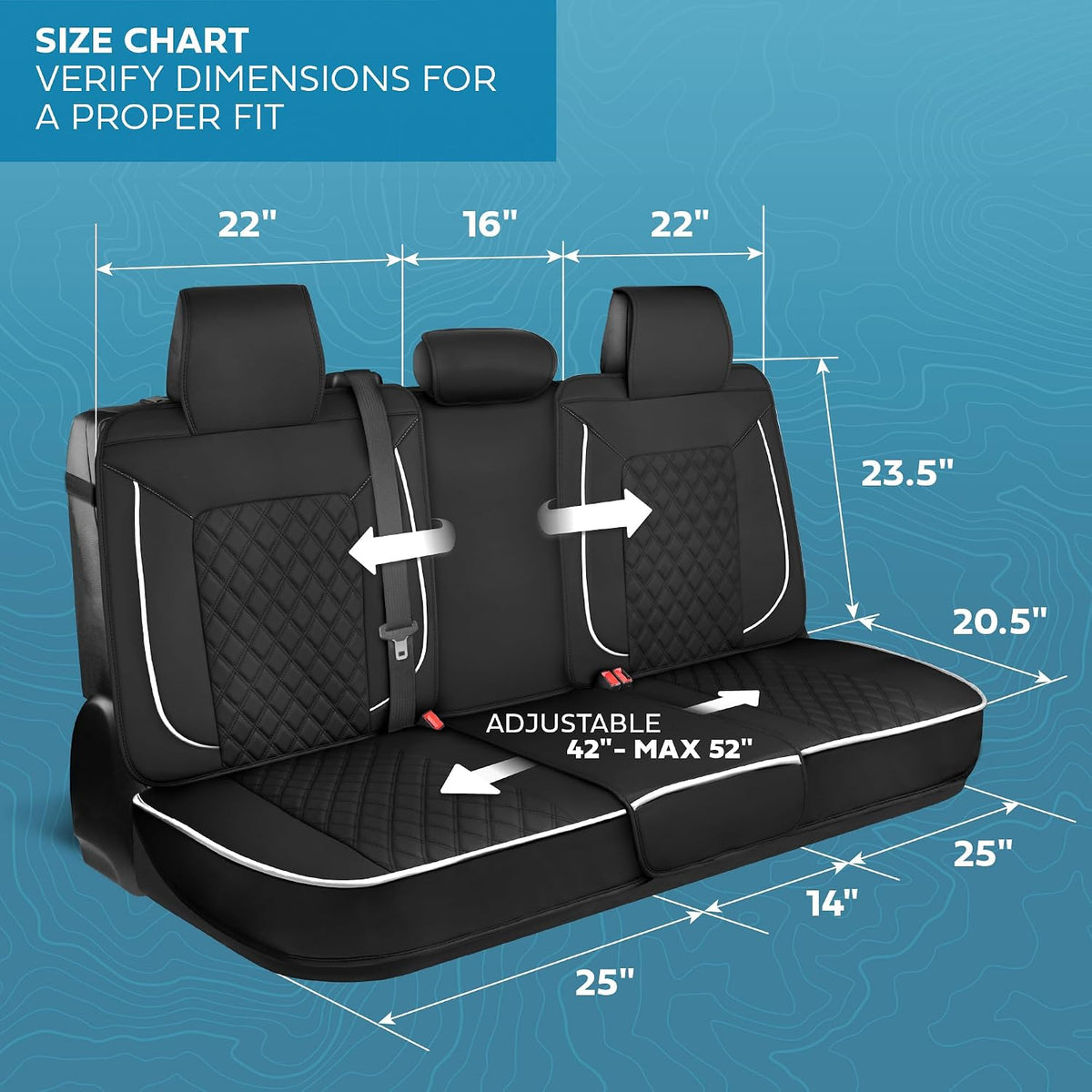 MotorBox TrimLine Pearl Leather Seat Covers for Cars & SUVs
