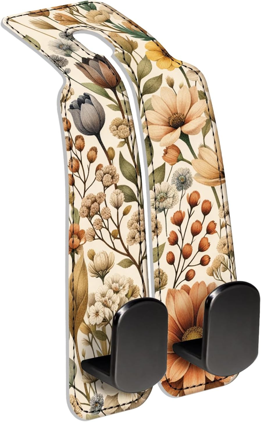 Car Seat Back Storage Hook, Funny Car Purse Hook, Cute Vehicle Storage Organizer for Purses Handbags Cute Mushroom Floral