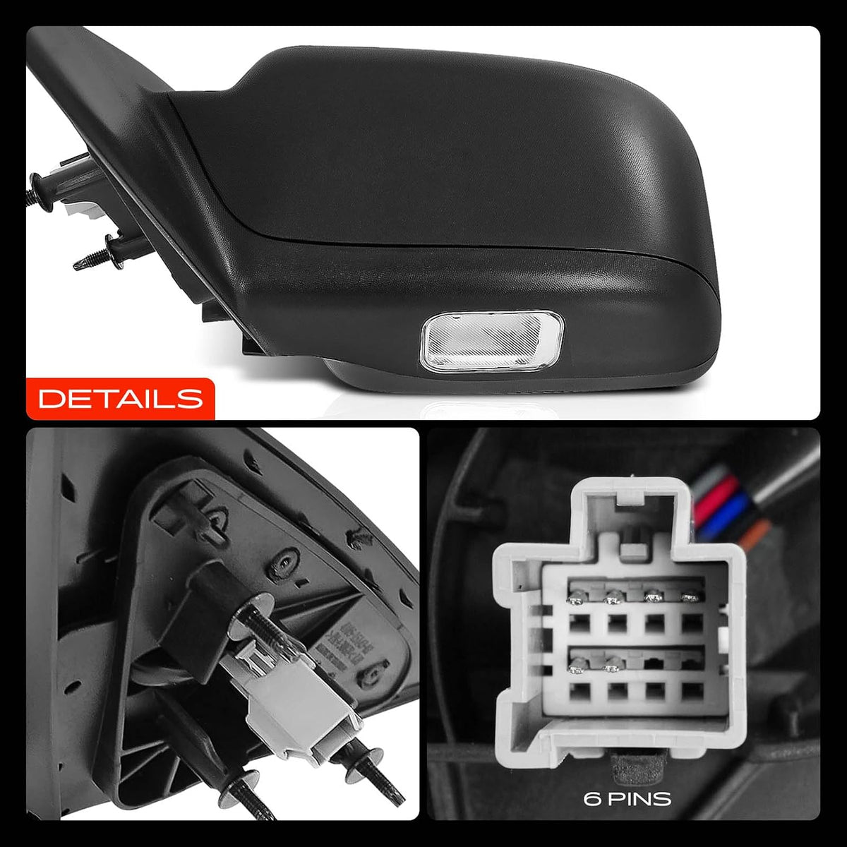 A-Premium Driver Side Power Door Mirror Compatible with Ford, Mercury