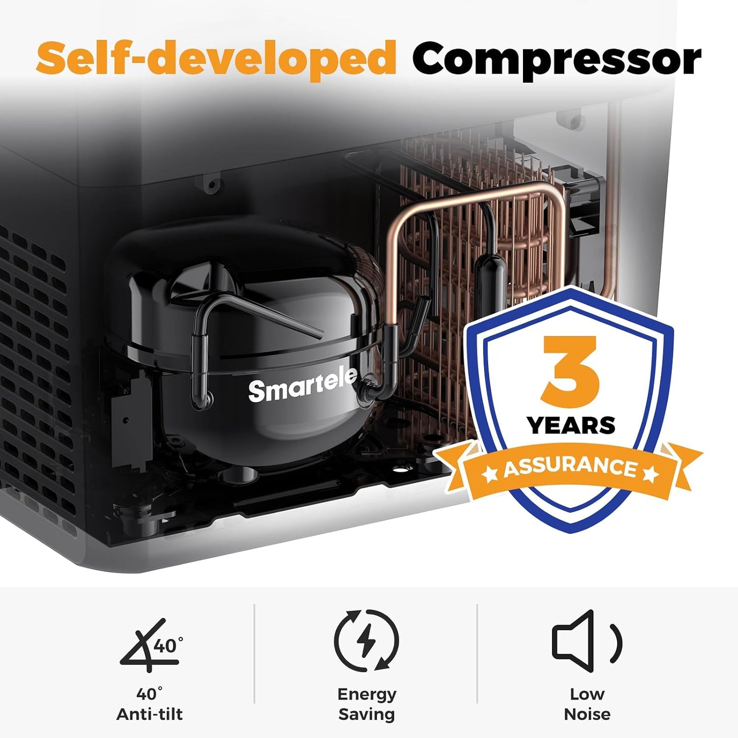 Setpower 12V Refrigerator 21 Quart Portable Freezer 50 Hours Keep Cool,Electric Cooler for Vehicles Car Refrigerator for Car Camping Truck Van RV SUV Road Trip Travel (3-year warranty)