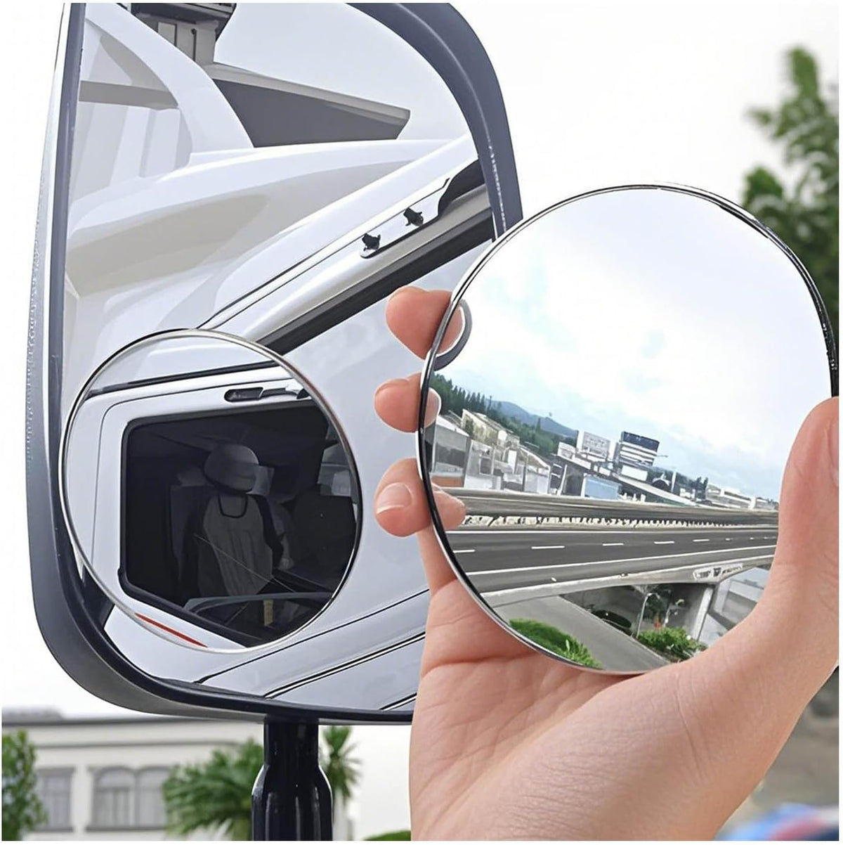 360 ° HD Blind Spot Car Mirror 2Pcs Blind Spot Car Rearview Stick on Mirror