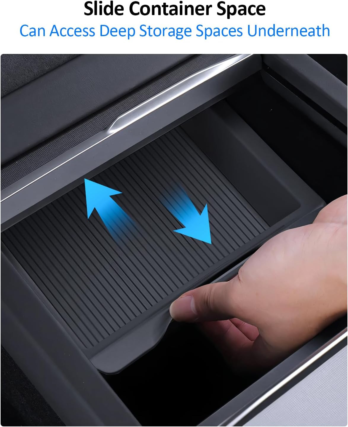 5PCS Center Console Organizer Tray for Tesla 2025 2026 Model 3 Highland Model Y Juniper & Model Y L Accessories, Center Tray Armrest Organizer Cup Holder Insert Hidden Compartment Storage