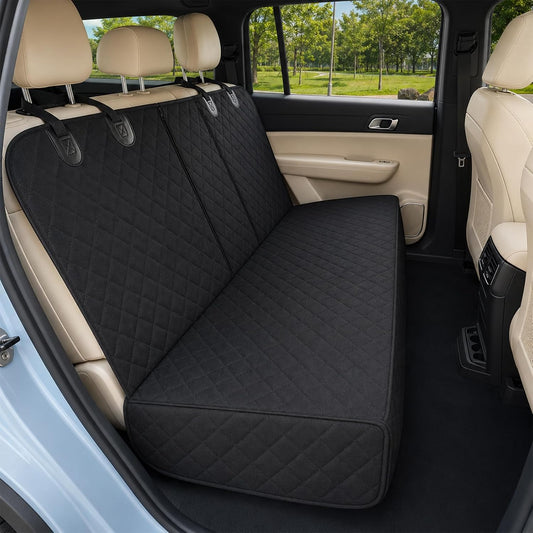 Water & Scratch Resistant Dog Car Seat Cover for Back Seat