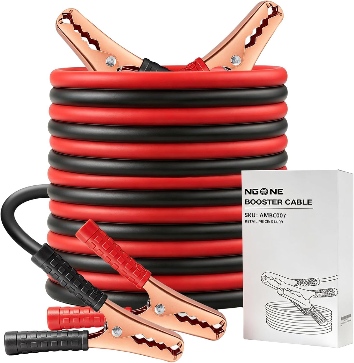 NOONE Jumper Cables for Car Battery, Heavy Duty Automotive Booster Cables
