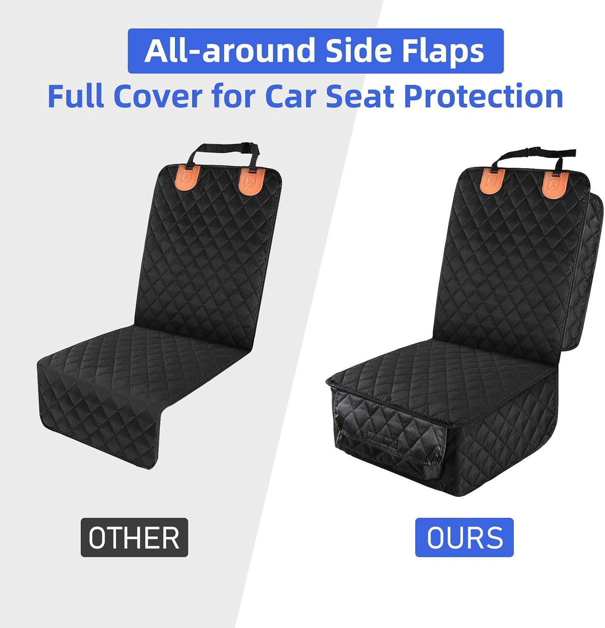 PETICON 2 Pack Pet Car Seat Cover for Front Seat, Captain Chair Seat Cover