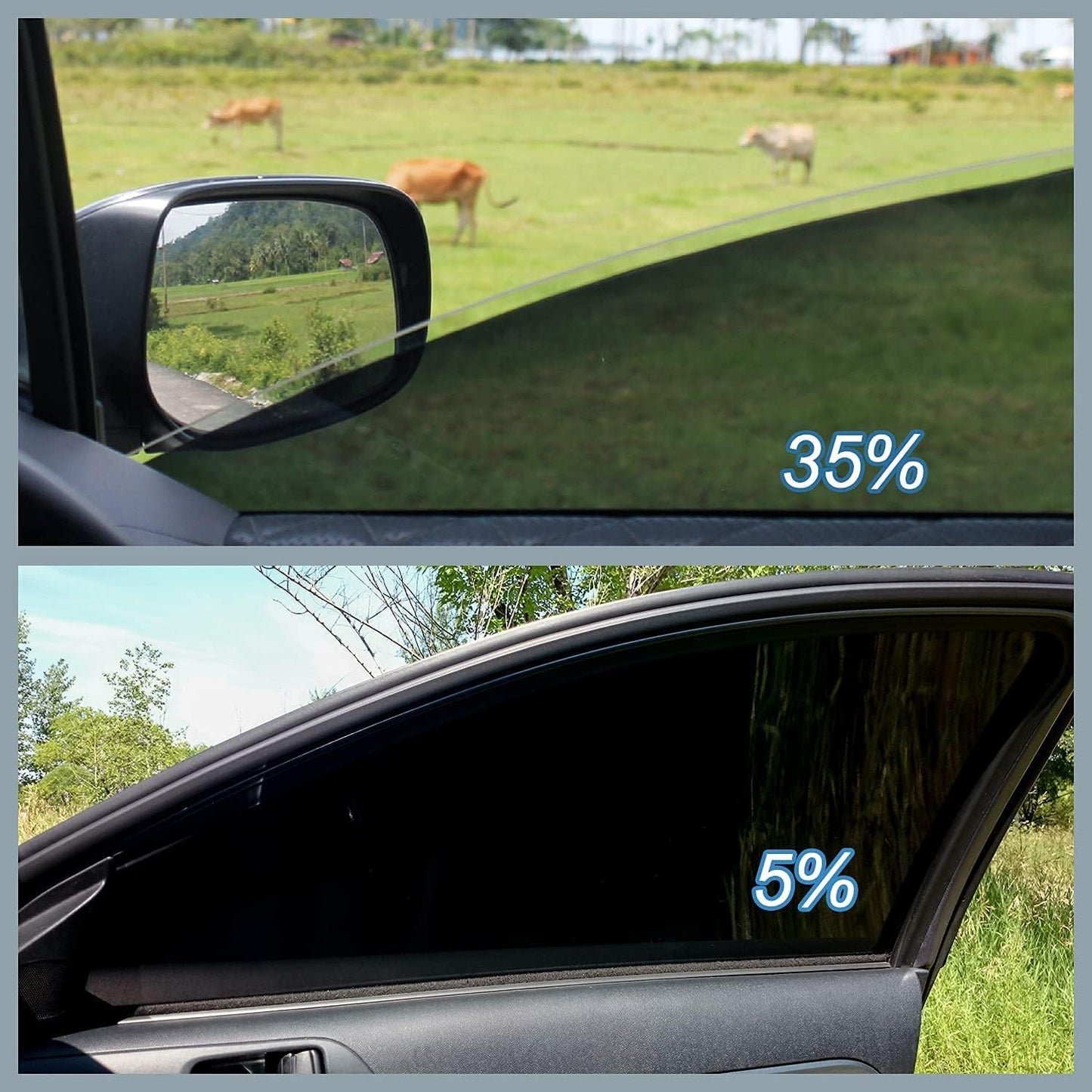 Window Tint Film for Cars, Ceramic Window Tints, Blocks 99% UV & IR Rays, Heat Resistant Anti Glare Film for Windshield, Scratch Resistant Sun Shade Auto Tint Roll 20% VLT 24In x 25Ft