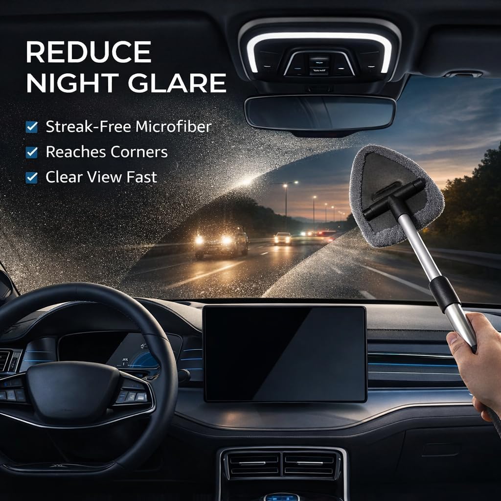 15PCS Interior Cleaning Kit Graded Boar Brush 160g Gel Swivel Glass Tool | Scratch-free vent duster microfiber pads waterproof bag, car & home dual use, practical holiday gift for car lovers