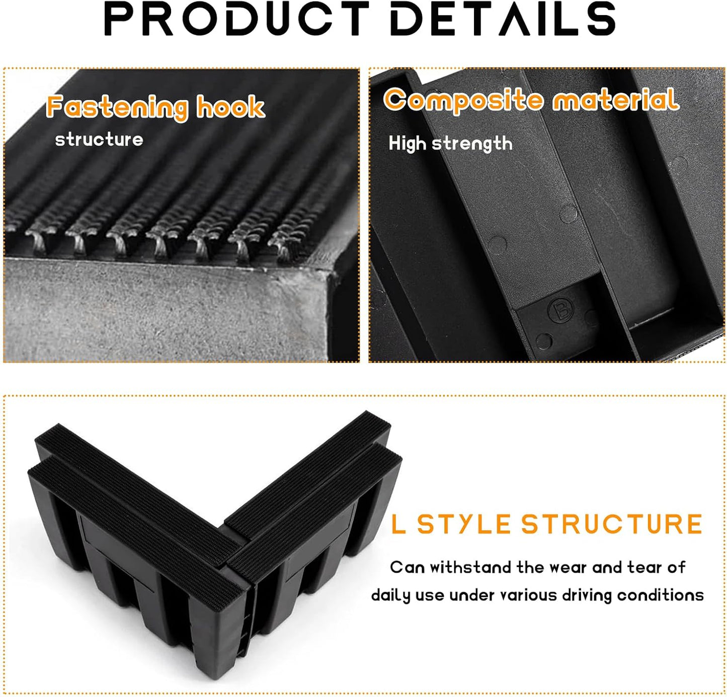 DXNQ 4PCS Multipurpose Cargo Organizer Blocks, Plastic Cargo Storage Organizer Blocks for Wool Carpet Trunk, Grocery Trunk Divider Cargo Containment System for Car SUV Van Trunk
