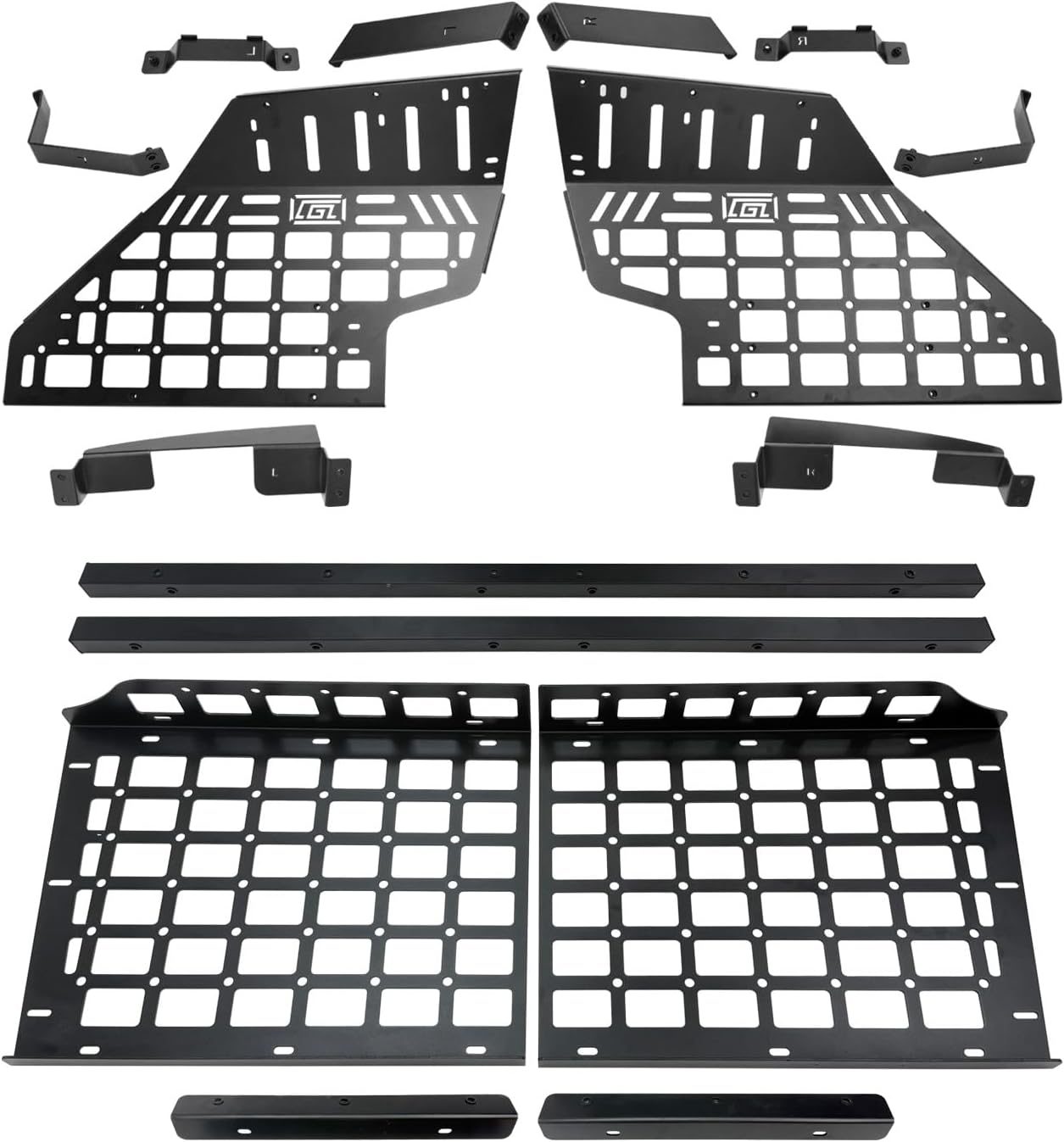 HIGH FLYING 2019-2025 for Toyota RAV4 Car Accessories Molle Panels Storage Modular System Trunk Shelf Organizer Interior Rear Cargo Racks (Panels+Storage Box)