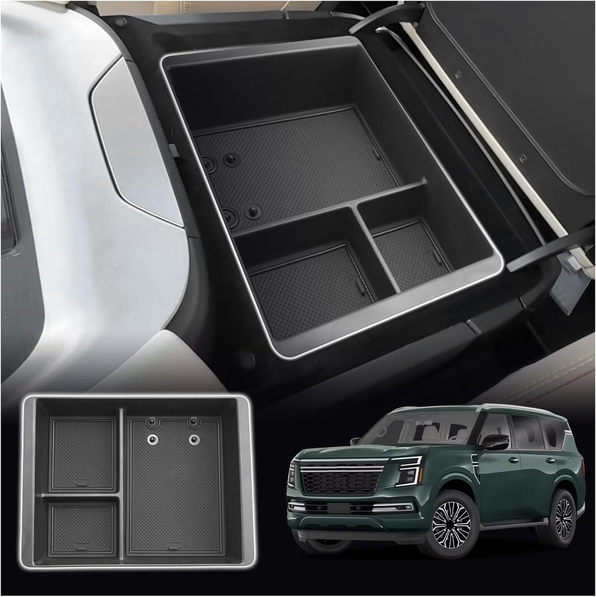 SXCY for 2025 2026 Armada Center Console Organizer