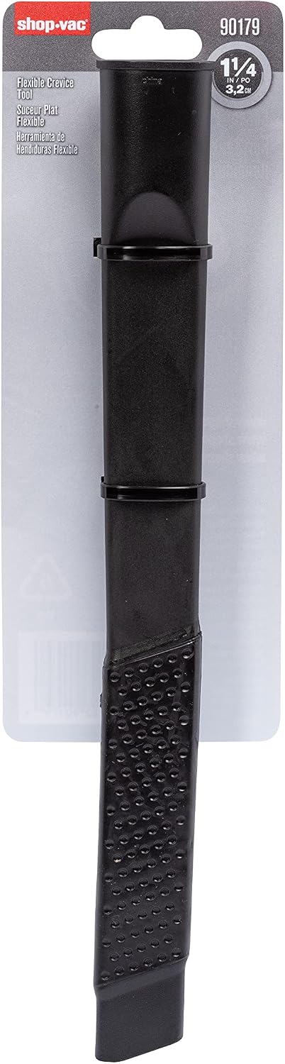 Shop-Vac 9017900 Flexible Crevice Tool, 1.25 Inch Diameter x 12 Inch Length, Accessing Tight Spaces and Corners, (1-Pack)