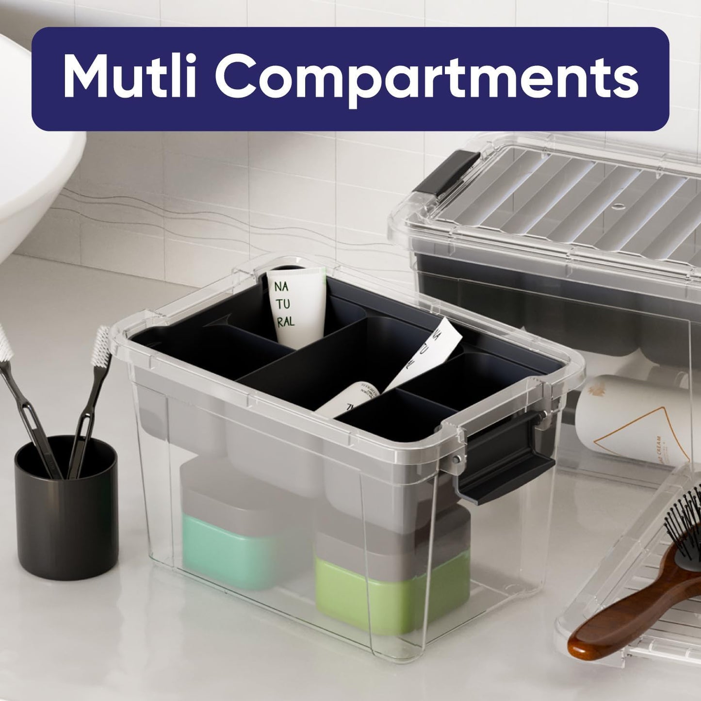 Superio Mini Storage Container Organizing Tray for Superio Bin or Drawer Plastic Organize Sewing, Crafts