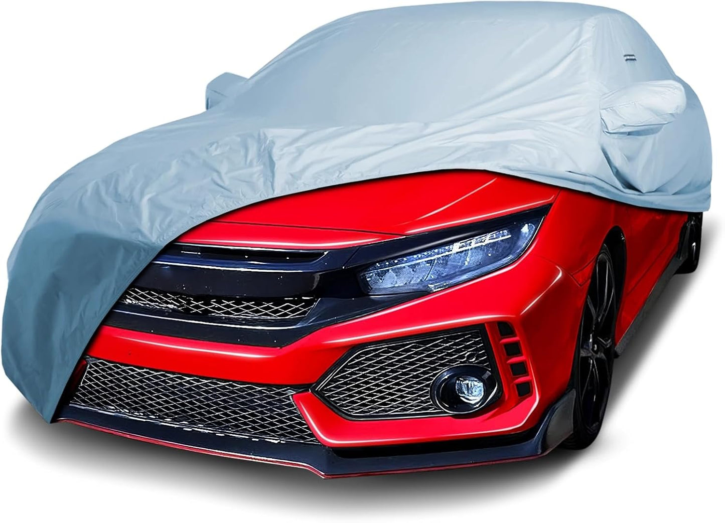 iCarCover Premium Car Cover for 2017-2026 Honda Civic Type R Heavy Duty Waterproof All-Weather Automobiles Custom Fit Indoor Outdoor UV Snow Protection Covers with Straps and Bag