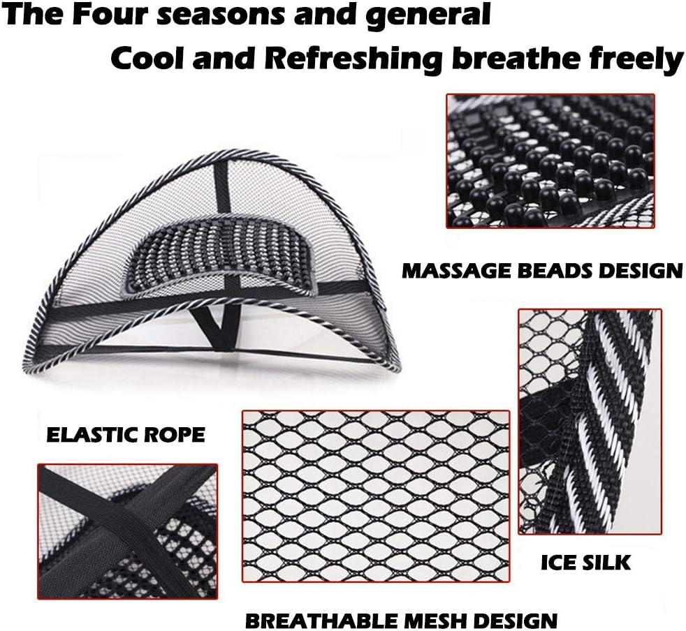 Big Ant Breathable Back Pain Relief Cushion for Car Seat, Office Chair Wt