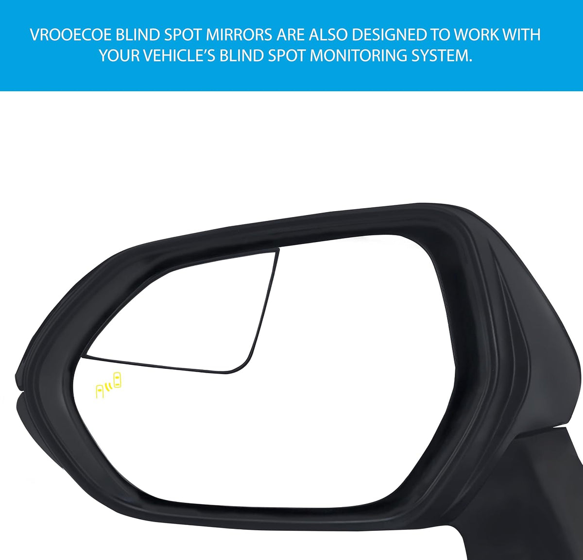 Convex Stick On Custom Fitted Blind Spot Mirrors Compatible With Toyota Camry 2018-2026- Engineered to Provide A Wider View