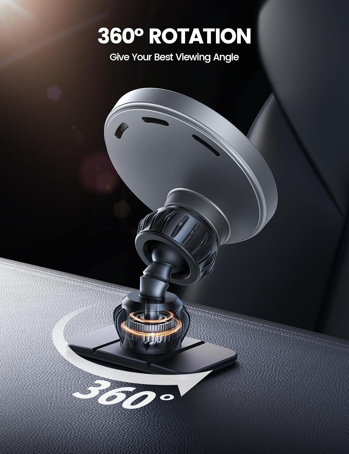 Lamicall 15W for MagSafe Car Mount Charger Vent Dashboard 360° for iPhone