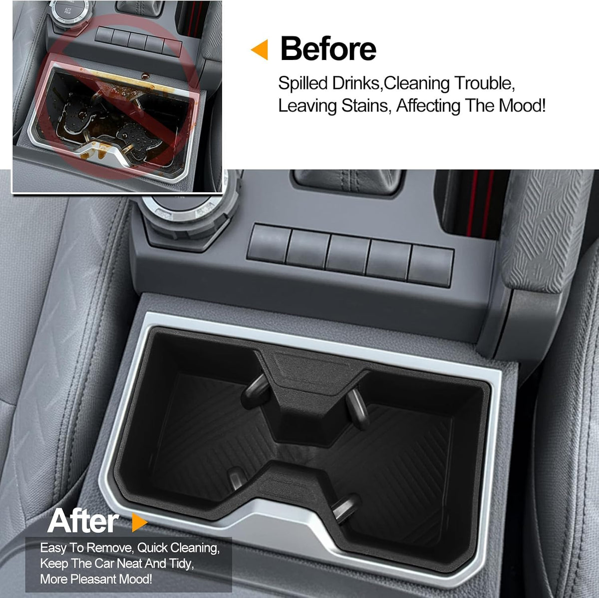 for 2025 2026 Toyota 4Runner Cup Holder Armrest Storage Box