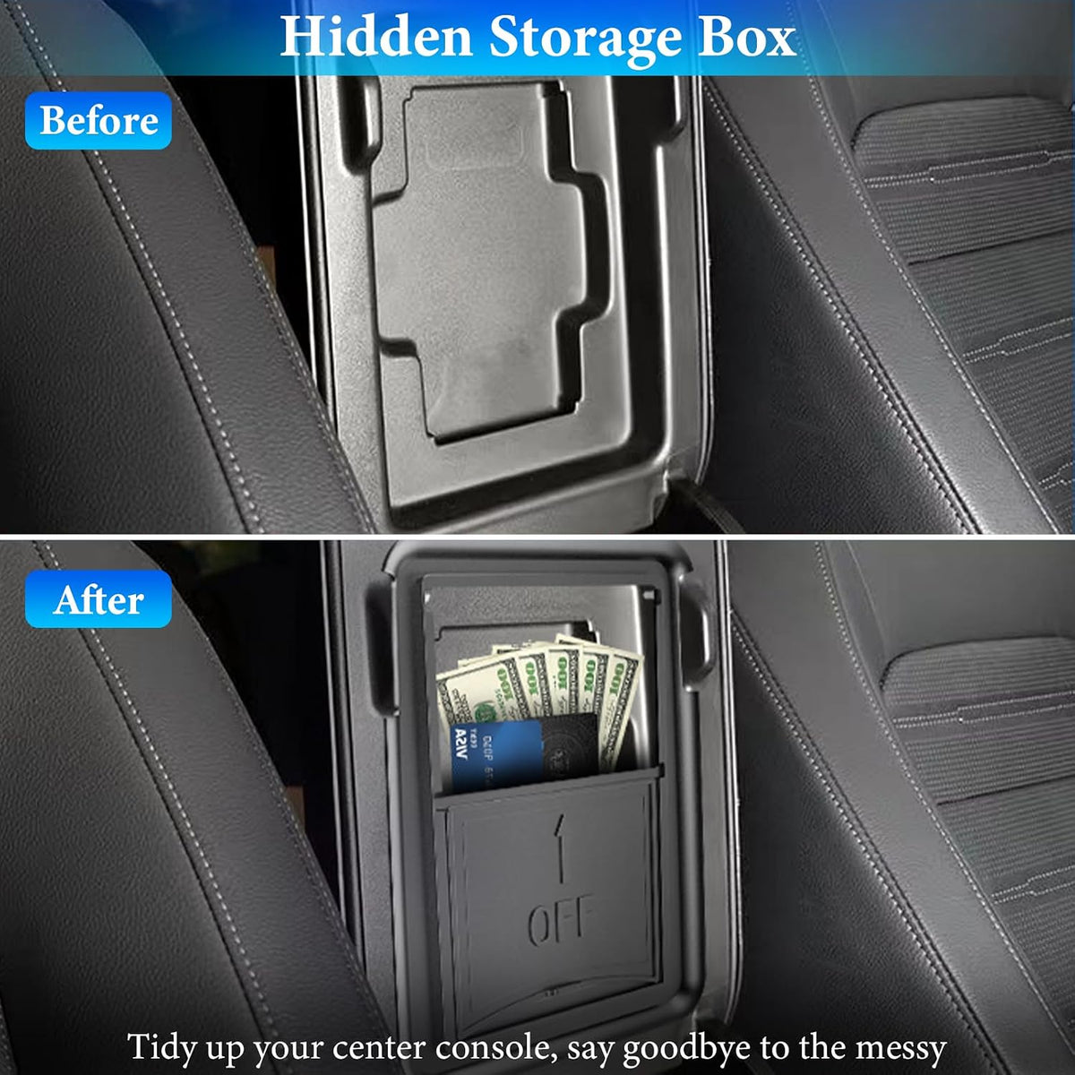 YPHUIKI 4PCS Center Console Organizer for Honda CR-V 2023-2026