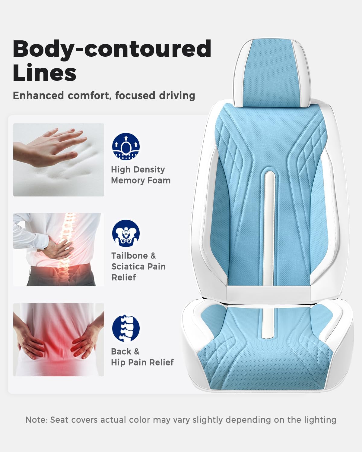Huidasource Car Seat Covers Full Set, Universal Fit for Cars SUVs Trucks