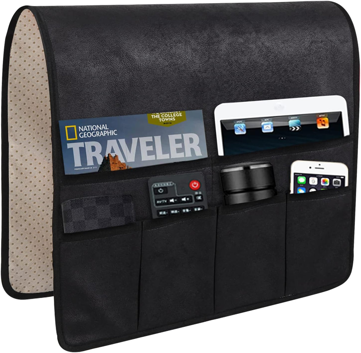 HAOMAIJIA Sofa Armrest Organizer, Remote Control Holder for Recliner Couch