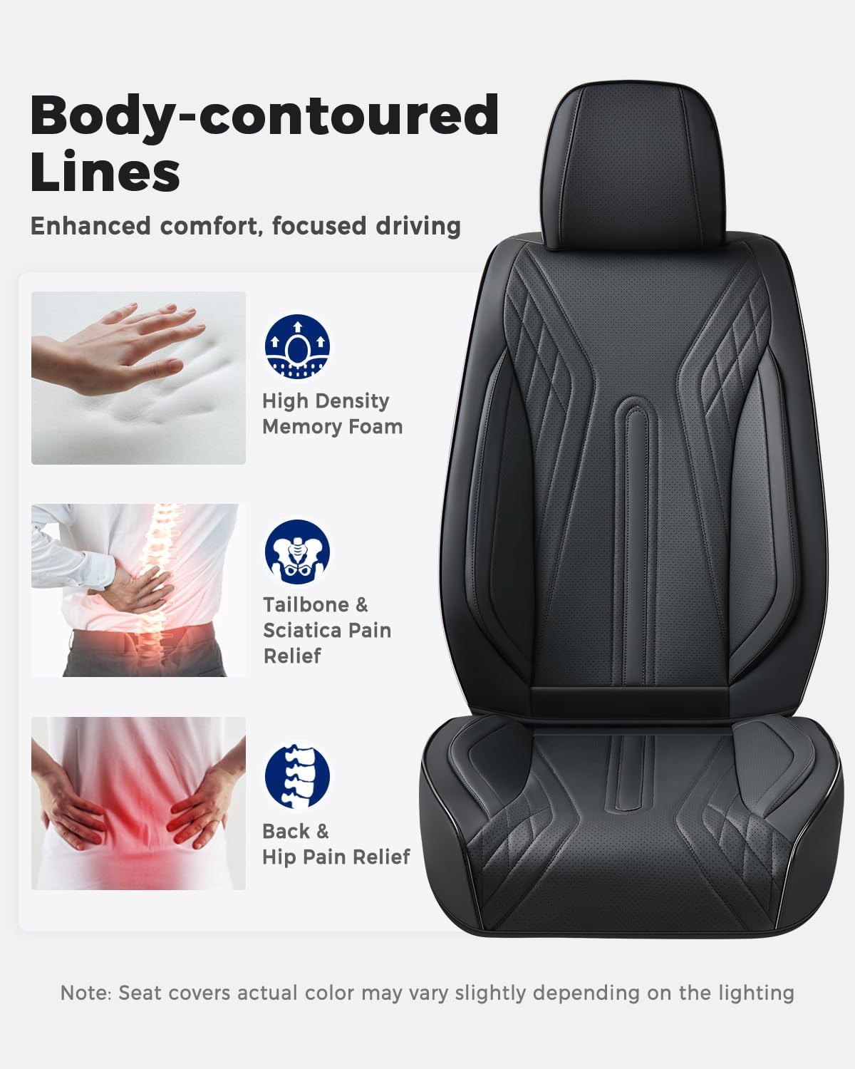 Huidasource Car Seat Covers Full Set, Universal Fit for Most Cars SUV Truck