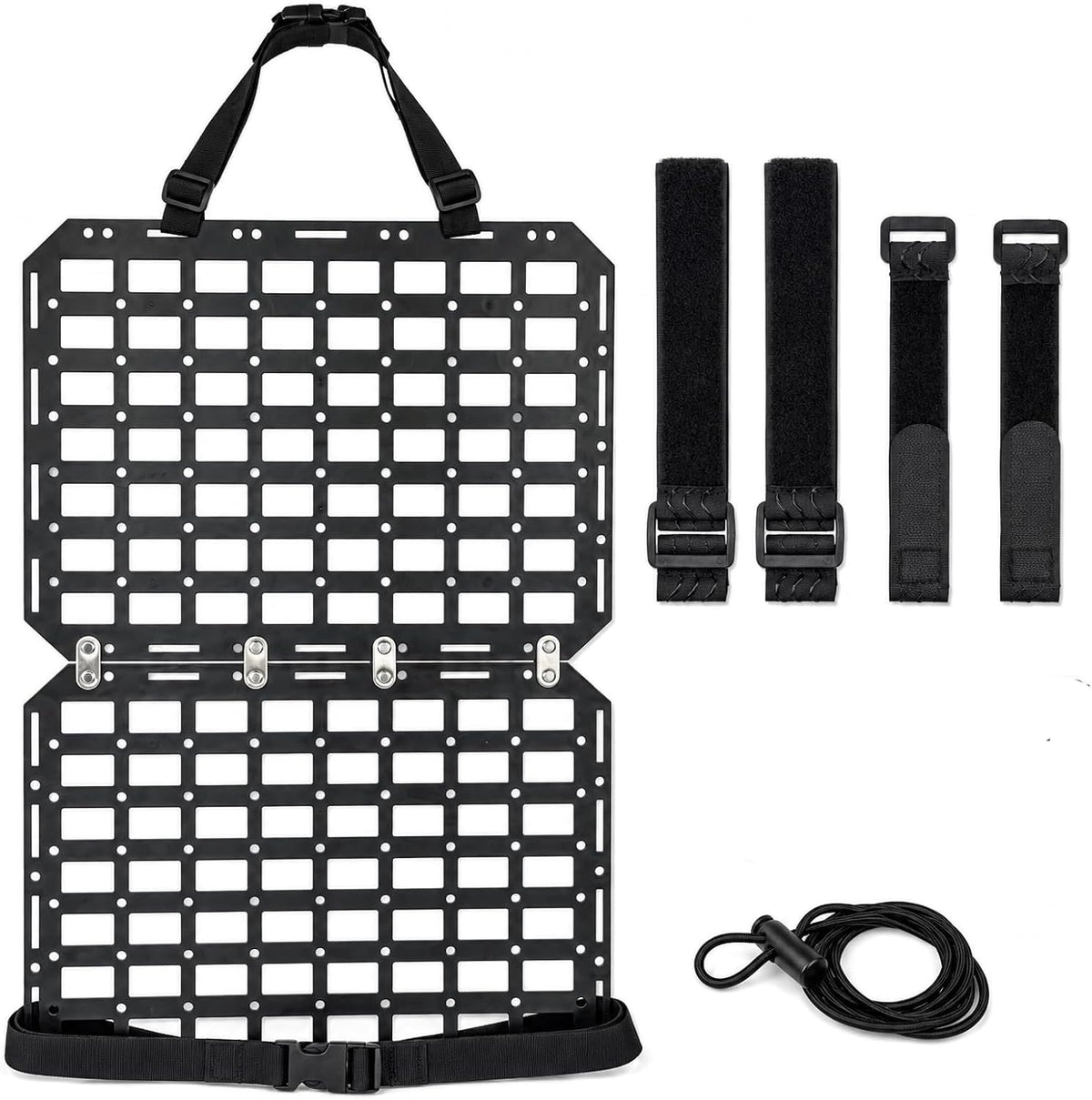 Automotive Seat Back Organizer Rigid MOLLE Panel | Universal Fits Trucks, SUVs and Outdoor Adventures, Tactical Gear and Tool Storage