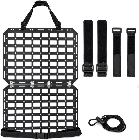 Automotive Seat Back Organizer Rigid MOLLE Panel | Universal Fits Trucks, SUVs and Outdoor Adventures, Tactical Gear and Tool Storage