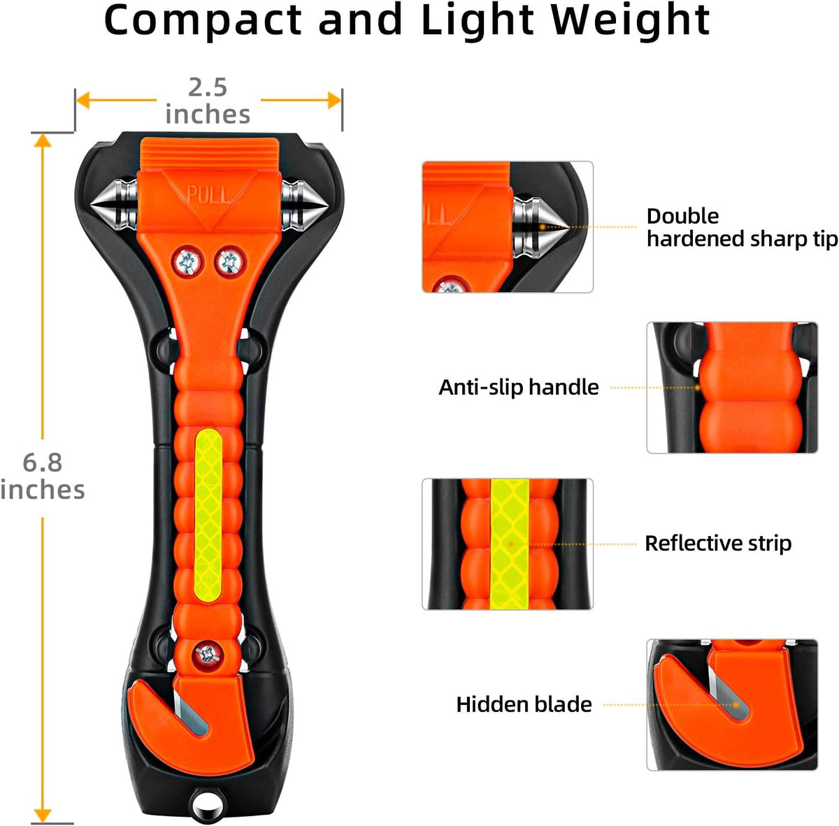 20 Pack Window Breaker and Seat Belt Cutter, Emergency Escape Tool Safety Hammer, Life Saving Survival Kit