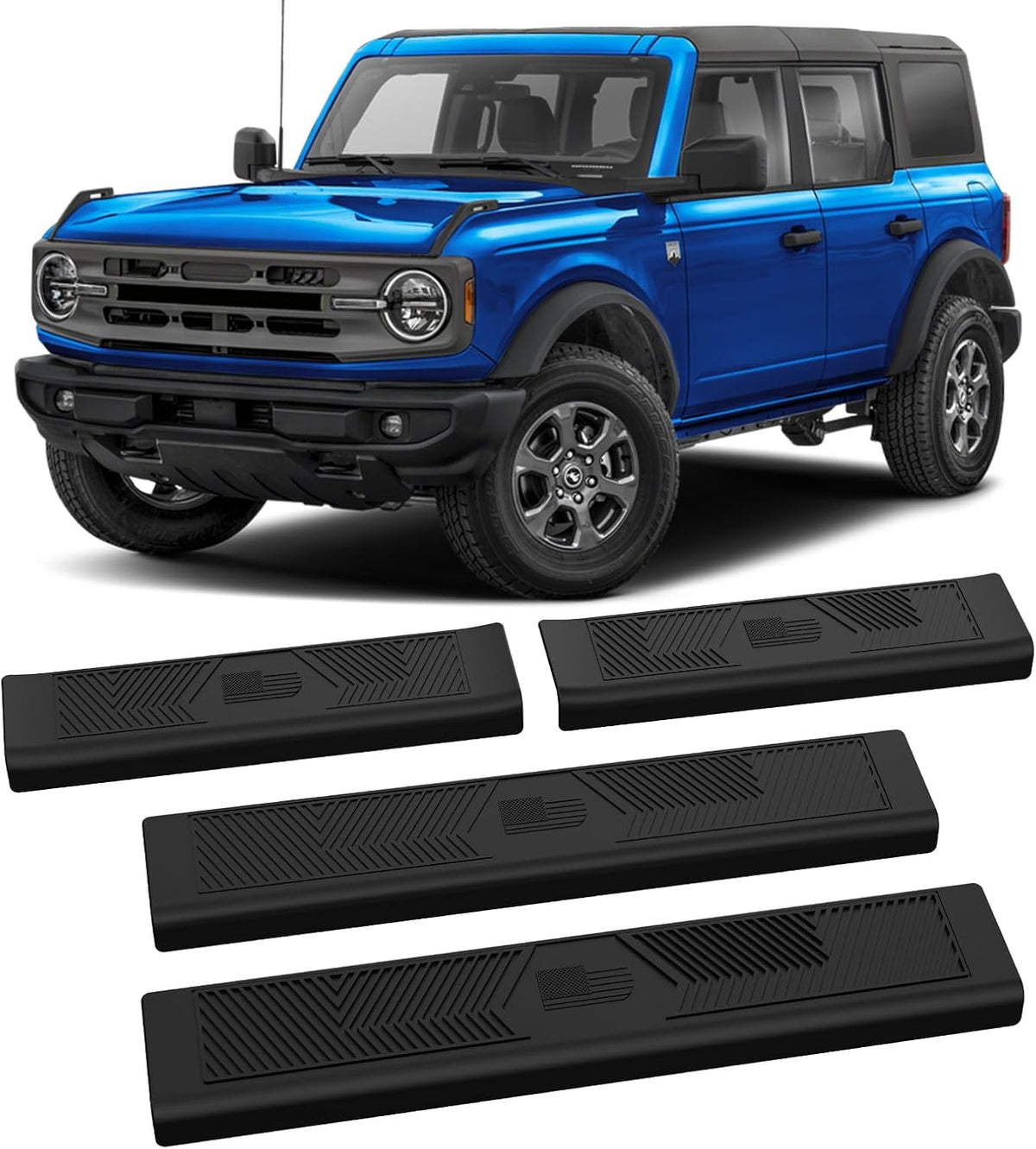 Door Sill Protector Compatible with 2021-2026 Ford Bronco