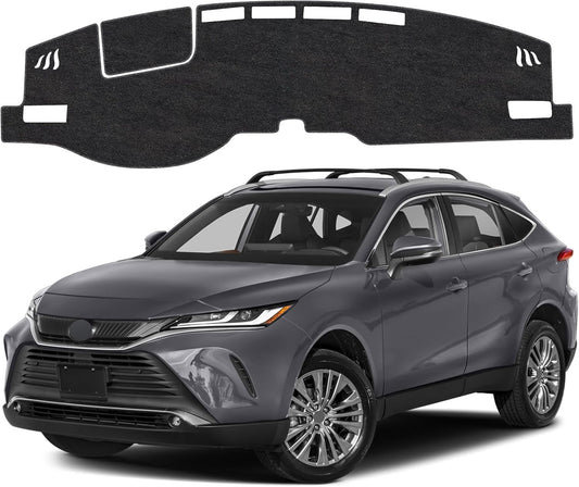 Dash Cover Mat Compatible with Toyota Venza 2021-2024 Non-Slip Dashboard Cover Mat Sunshade UV Rays Protector Interior Accessories