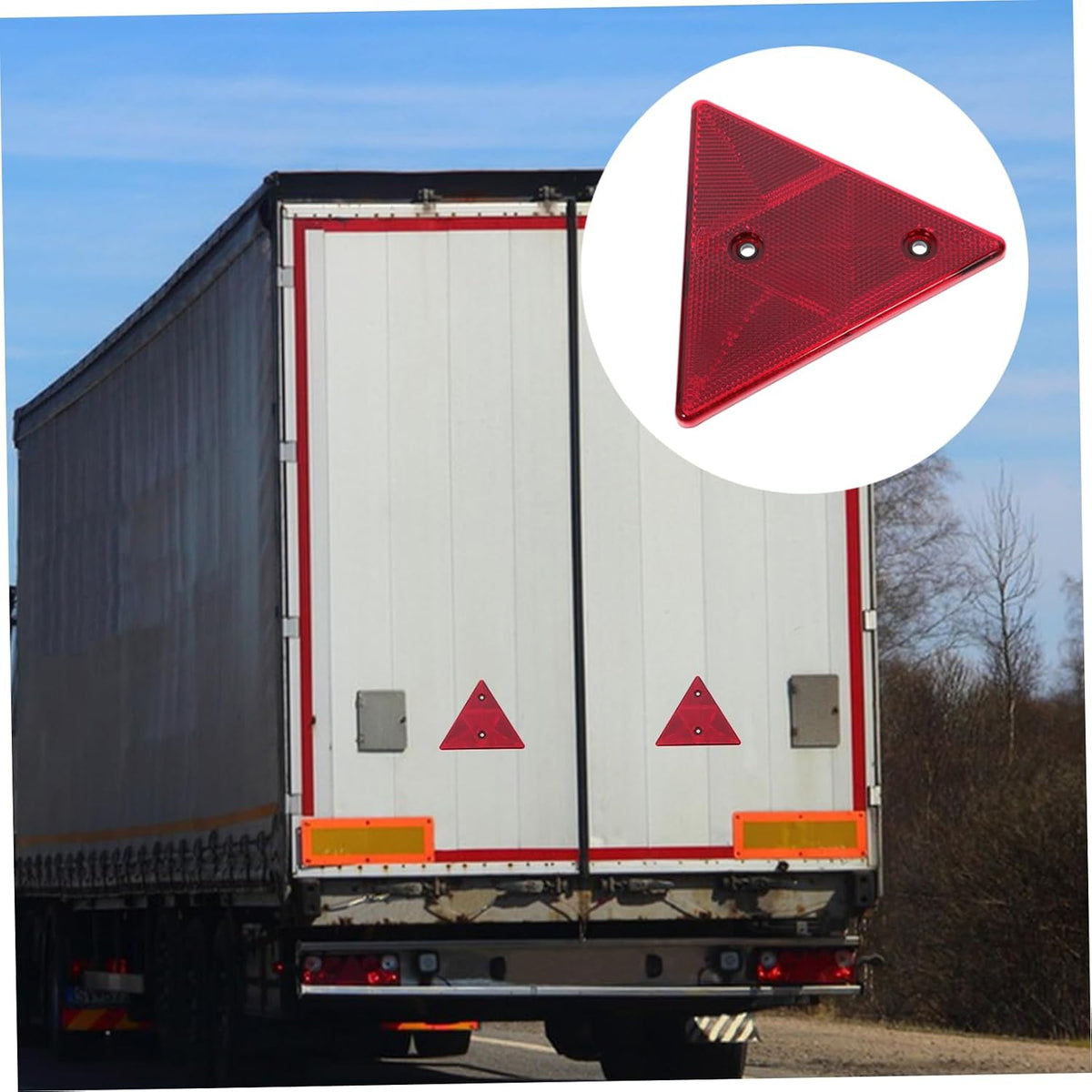 Reflective Road Warning Triangle Sign Safety for Truck Trailer