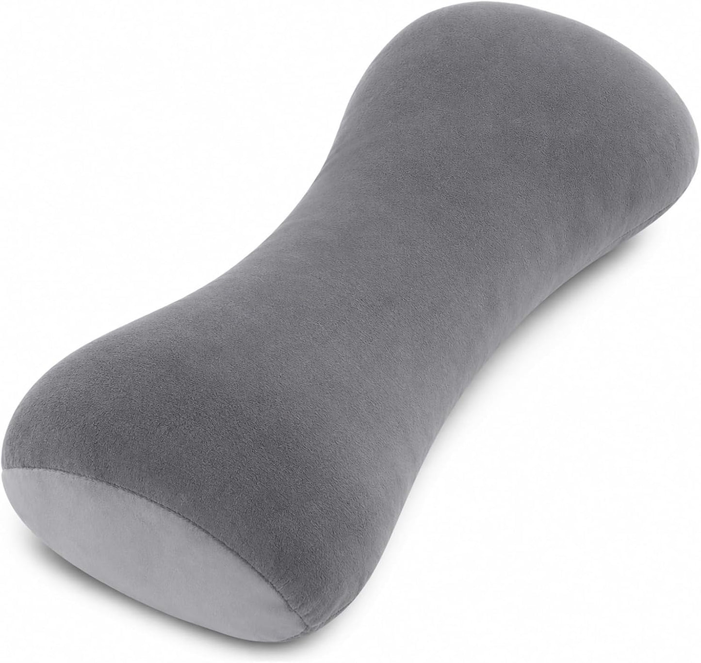 Lumbar Support Pillow for Bed, 19.7x7.9x3.9 in Ergonomic Sleep Cushion | Wraparound lower back support for side sleepers. Use in bed, office chair, or car seat. Multi-positional design for comfort