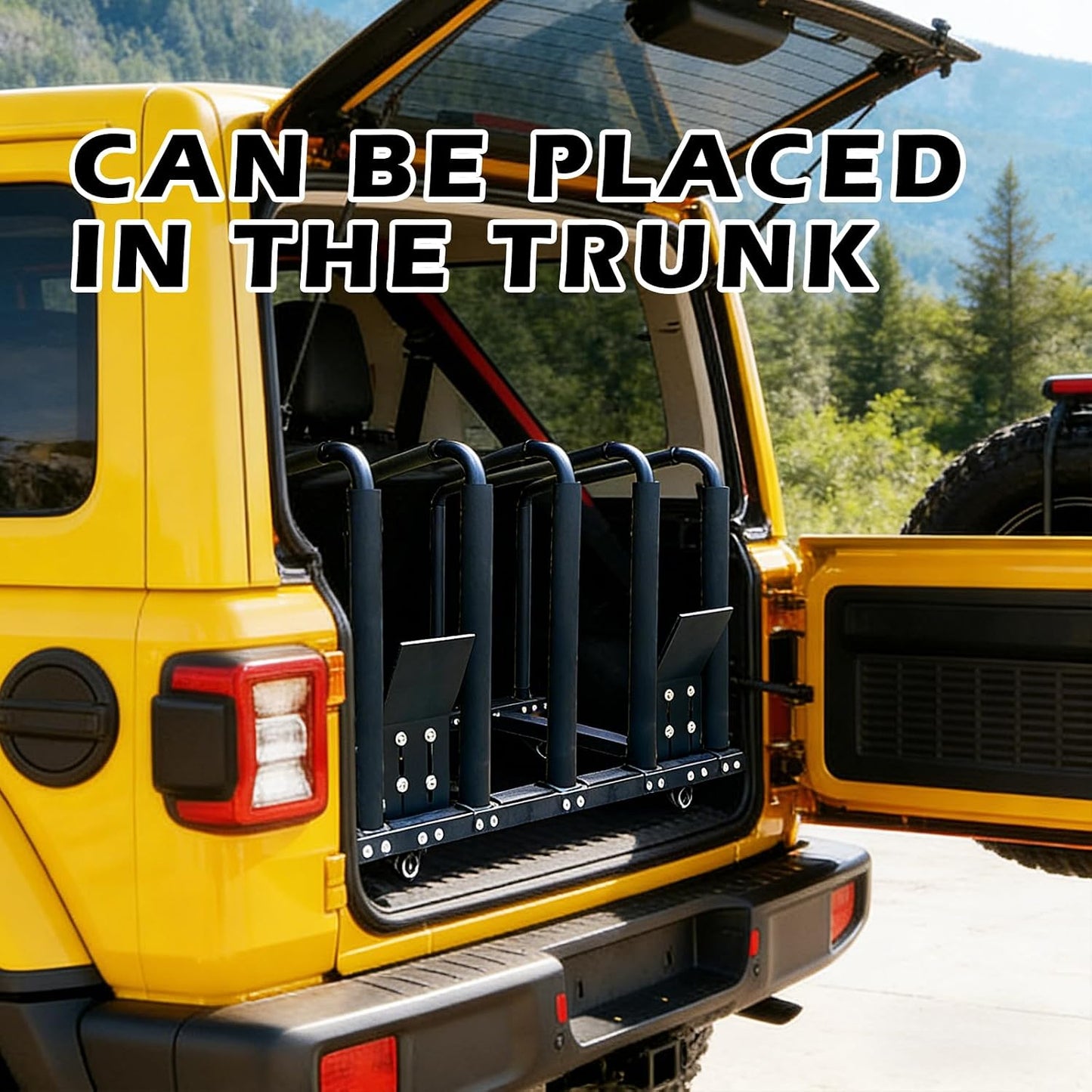 Sliding Movable Stand Bracket Door Cart for 1987-2024 Jeep Wrangler TJ JK JL Gladiator JT | 2021-2024 Ford Bronco 2/4 Door