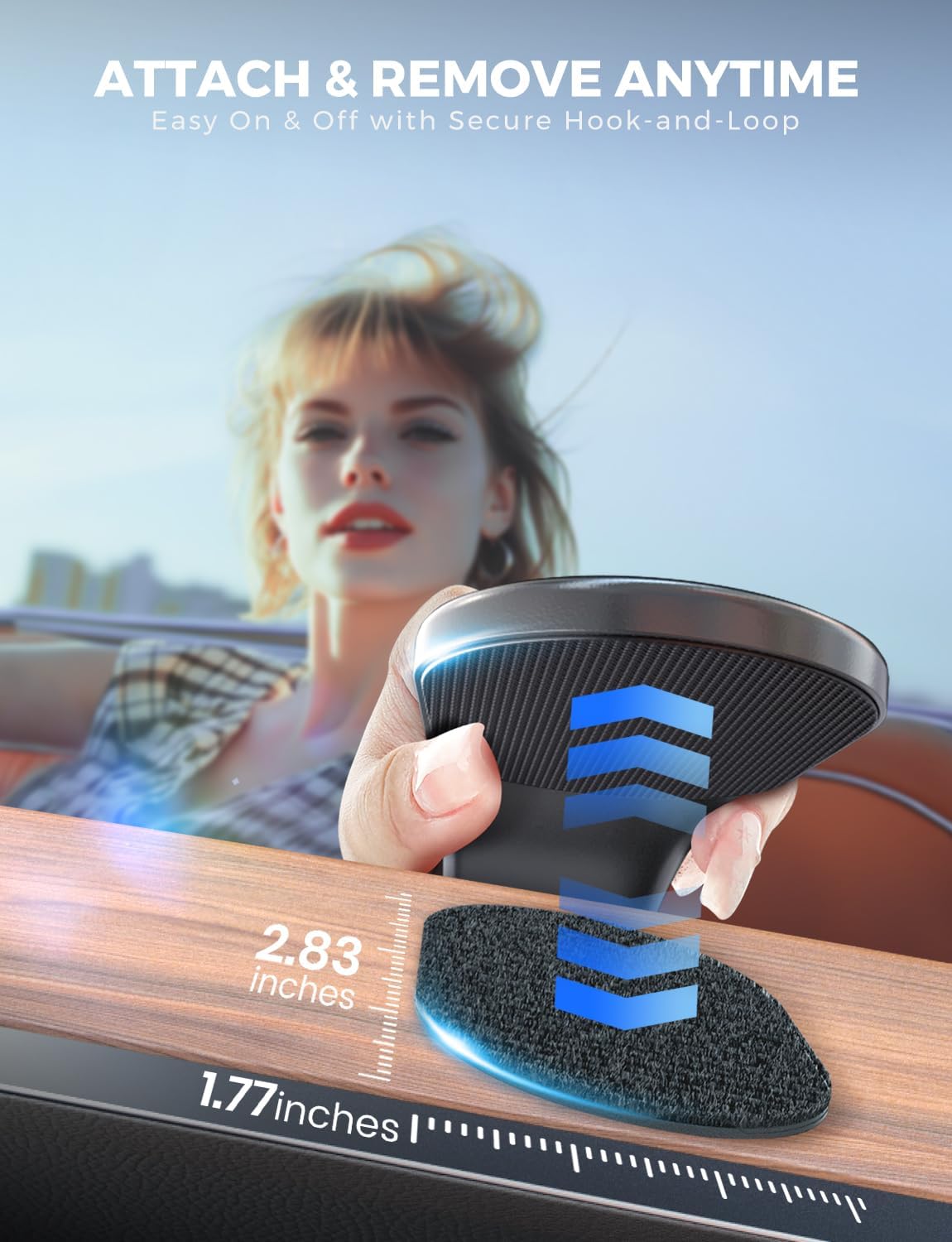 Magsafe Car Mount Charger, Wireless Charging Magnetic Car Phone Holder