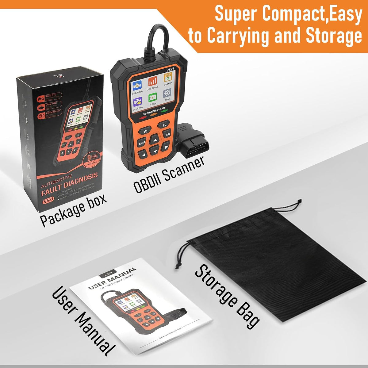 OBD2 Scanner Diagnostic Tool, Professional Car Code Reader