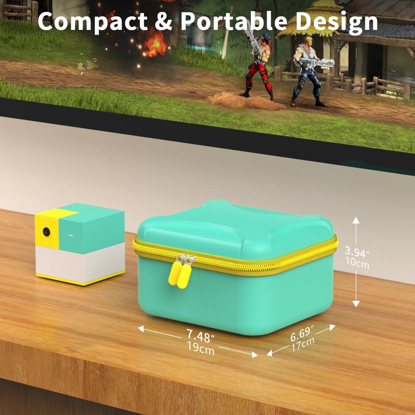 Carrying Case Compatible with Nex Playground Active Play System, Video Game Console Storage Holder Bag with Custom Slots for Device, Adapter, Remote Control and Accessories Organizer