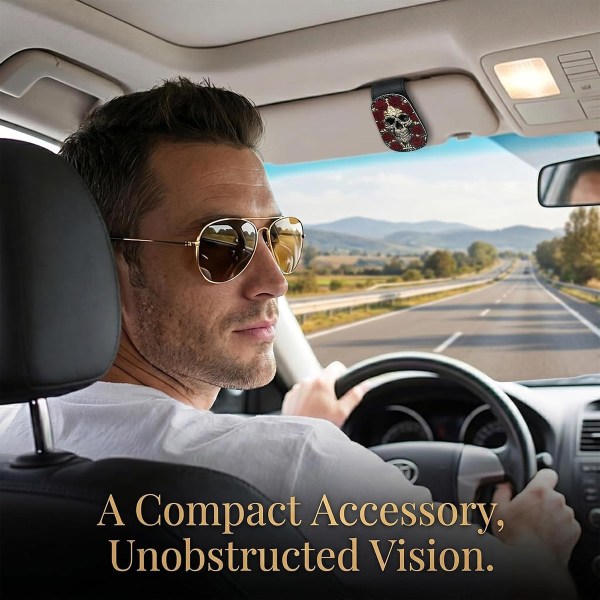 Owl Car Sunglasses Holder Universal Magnetic Visor Accessories