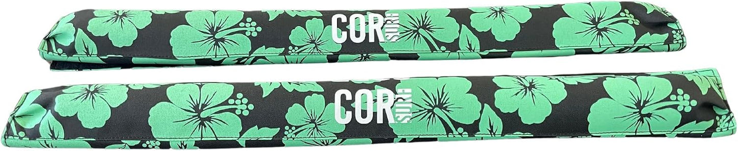COR Surf Aero Car Roof Rack Pads for Surfboard, Kayak, SUP, Snowboard, Surfboard, Paddleboard and Canoe for Large and Flat Style Aero Bars