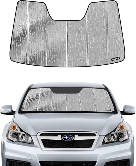 Pigenius Windshield Sunshade for Subaru Legacy/Outback 2020-2022, Reversible Silver/Black