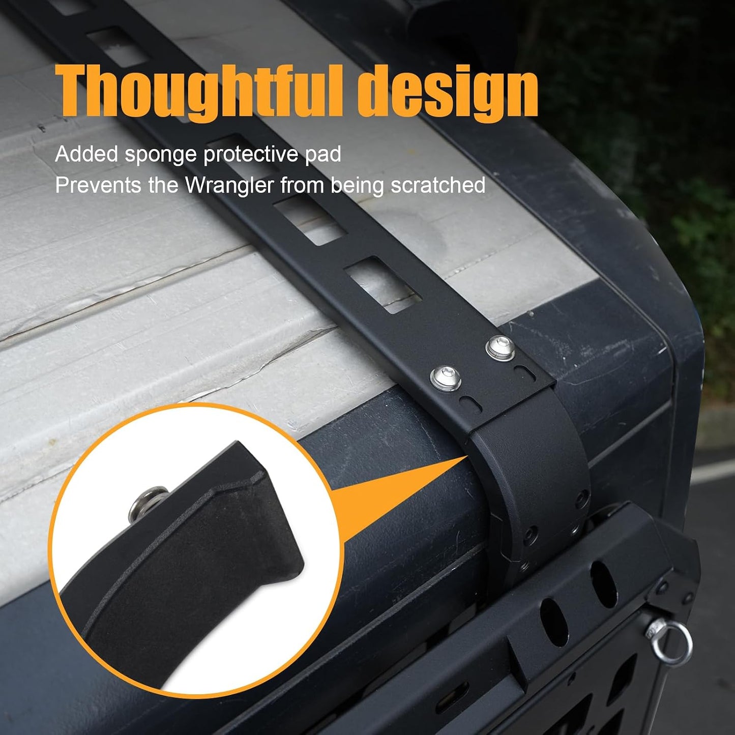 Multifunctional Rear Window Storage Panel Compatible with 2007-2018 Jeep Wrangler JK 4 doors Openable Design Tactical Molle Platform for Tools, Gear & Accessories Durable Modular Storage Solution，2pc