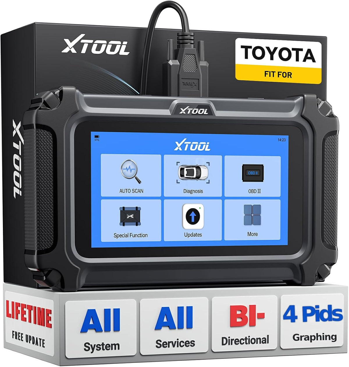XTOOL IP500 for Toyota OBD2 Scanner,Full Systems Bidirectional Scan Tool