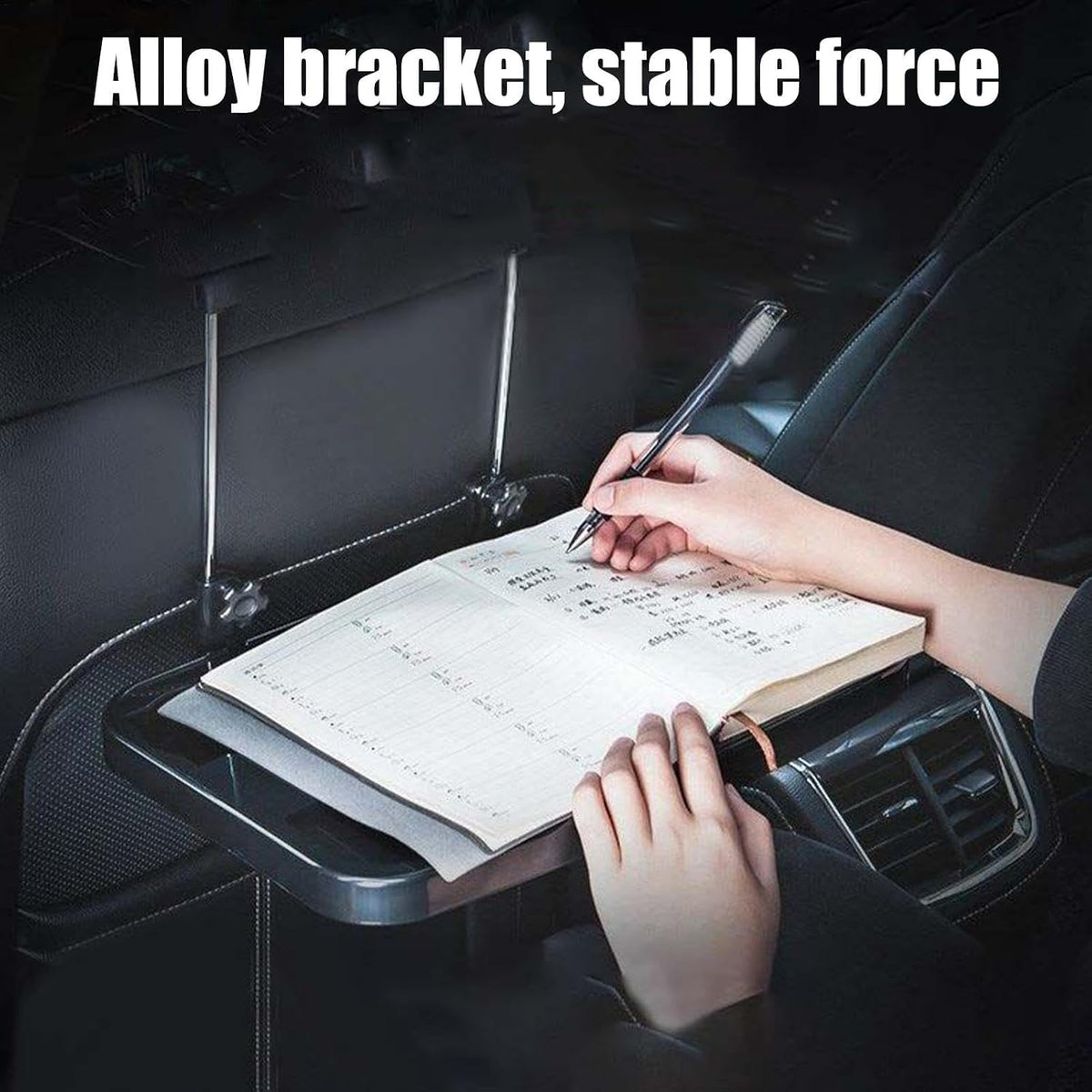 VEADONS Car Back Seat Tray Table for Mercedes-Benz Sprinter 2006–2025 2026 NCV3/VS30, Foldable Car Laptop Desk with Stable Alloy Bracket, Headrest Eating Tray with Cup Holder & Phone Slot
