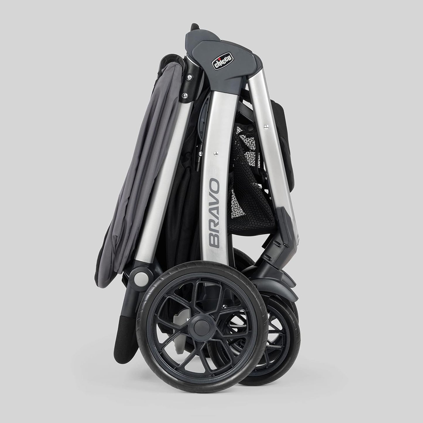 Chicco Bravo 3-in-1 Trio Travel System, Bravo Quick-Fold Stroller with KeyFit 30 Infant Car Seat and Base, Calla/Grey