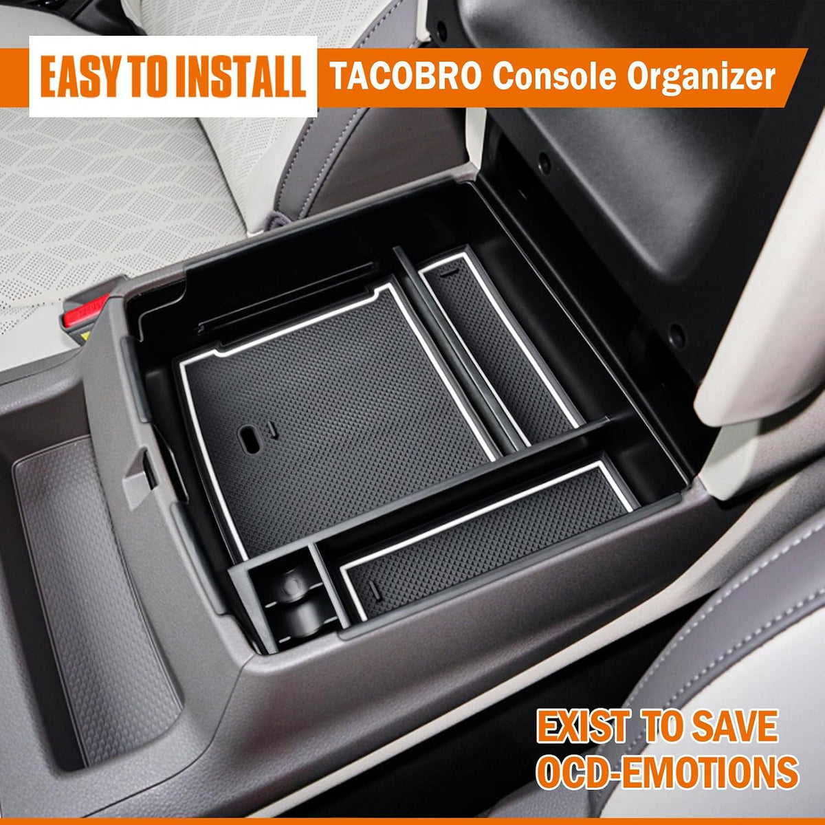 TACORBO Center Console Tray for Kia Carnival 2022-2026