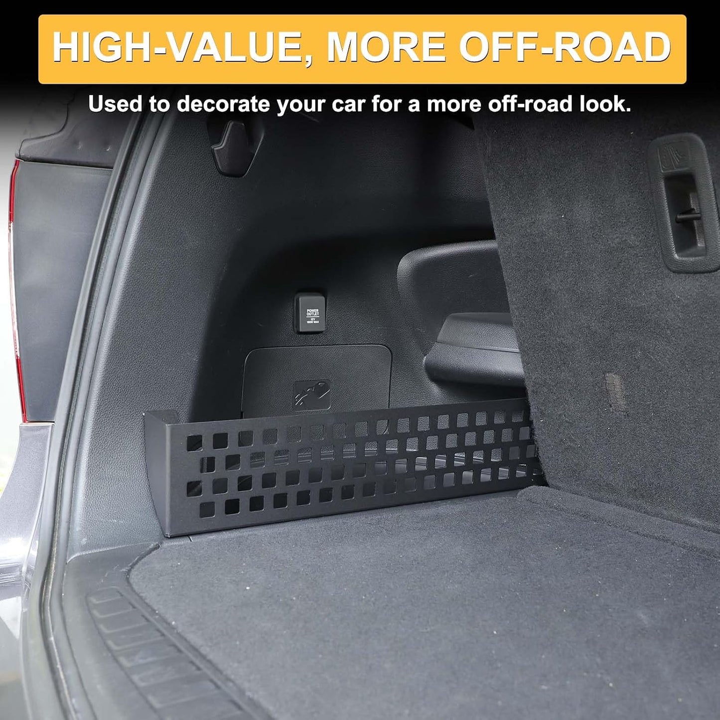 Trunk Modular Storage Panel Cargo Rack Compatible with Honda Pilot 2016-2022, Trunk Side Organizer Shelf Storage Backet Accessories Aluminum Alloy (Left Side)