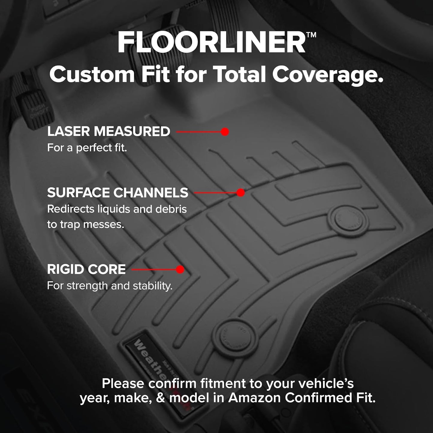WeatherTech Custom Fit FloorLiners for Nissan Rogue - 1st & 2nd Row (4517701-4516442), Tan